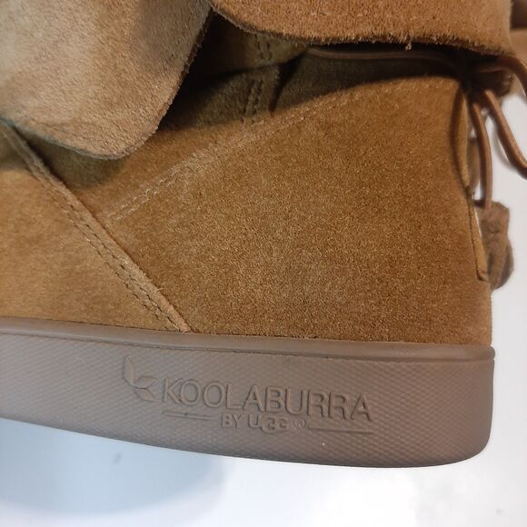 KOOLABURRA BY UGG Skyller Ankle Boots Womens Sz 9 Tan Suede Tassle Unlined Fall - Picture 5 of 9